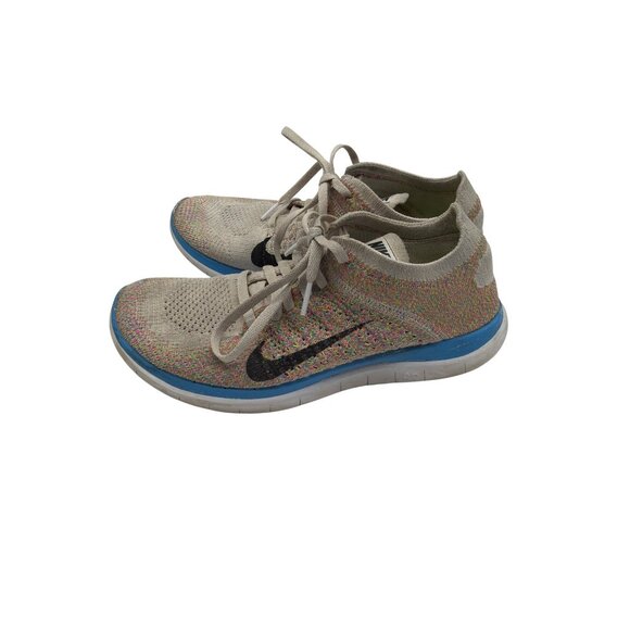 Nike Flyknit Free 3.0 Multicolor Running Shoes - Size 7.5 / Women's - Picture 4 of 6